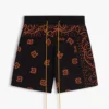 RHUDE SHORTS KNIT BANDANA SHORTS