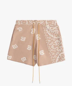 RHUDE SHORTS KNIT BANDANA SHORTS