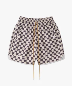 RHUDE SHORTS CHECKERED PJ SHORT