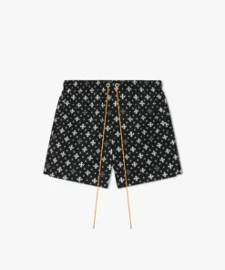 RHUDE SHORTS CROSS BANDANA SWIM SHORT