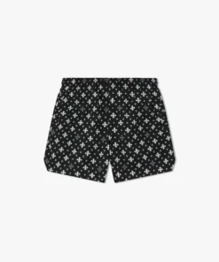 RHPF24SH01861 CROSS BANDANA SWIM SHORT BLACK WHITE 2