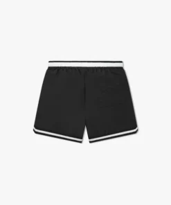 RHSS24SH09845372 RHUDE BASKETBALL SWIM TRUNKS BLACK WHITE 2