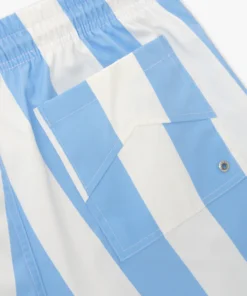 RHSS24SH11320199 RHUDE LOGO STRIPED TRUNKS WHITE LIGHT BLUE 4