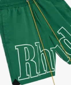 RHUDE SCRIPT LOGO SHORT GREEN 3